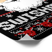 Merry Swishmas Basketball Xmas Ugly Christmas Men  ポスター (角)
