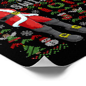 Merry Swishmas Ugly Christmas Sketll Christmas  ポスター (角)