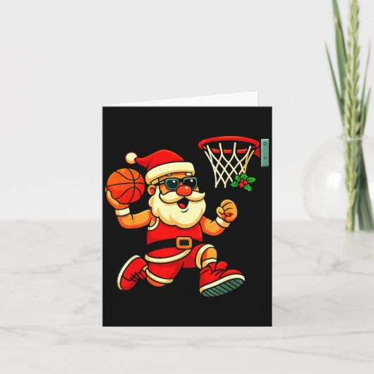 Merry Swishmas Ugly Christmas Sweater Basketball C カード (正面)
