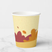 Merry Thanksgiving Turkey Autumn Paper Cup 紙コップ (裏面)