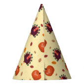 Merry Thanksgiving Turkey Autumn Party Hat パーティーハット (裏面)