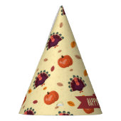 Merry Thanksgiving Turkey Autumn Party Hat パーティーハット (左)