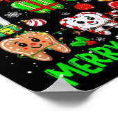 Merry Toothmas Teeth Collection Santa Reindeer Xma ポスター (角)