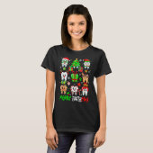 Merry Toothmas Teeth Collection Santa Reindeer Xma Tシャツ (正面フル)