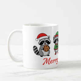 Merry Trashmas – Funny Christmas Raccoons コーヒーマグカップ