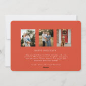 MERRY Typography Christmas Card シーズンカード (裏面)