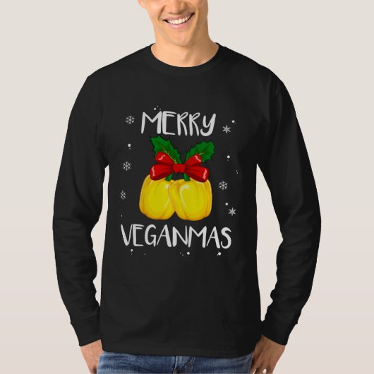 Merry Veganmas Vegan Christmas Veganism Vegetarian Tシャツ (正面)
