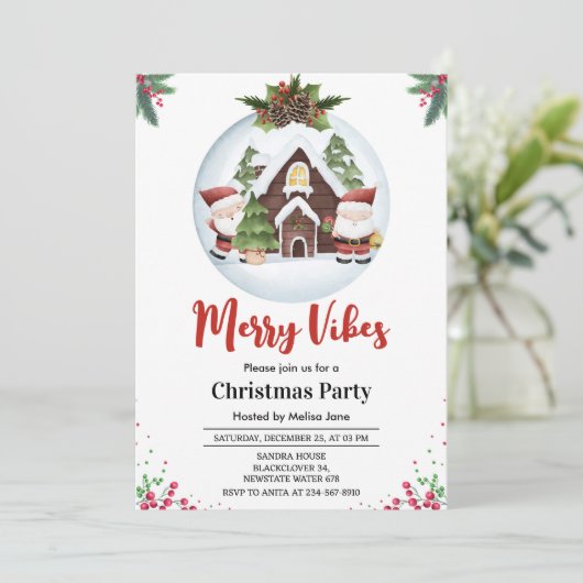 Merry Vibes Christmas Party 招待状 (スタンド正面)