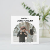 Merry Vibes Forever Bright Family Greeting シーズンカード (スタンド正面)