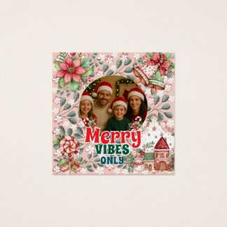 Merry Vibes Only – おもしろクリスマスカード 