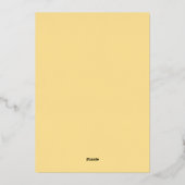 Merry Vibes Only Family Photo Soft Gold 箔シーズンカード (裏面)