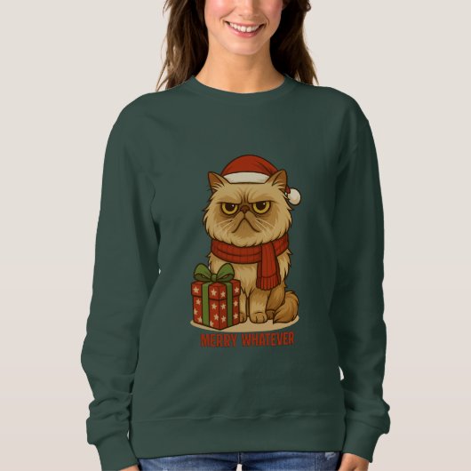 Merry Whatever Christmas Sweatshirt スウェットシャツ (正面)