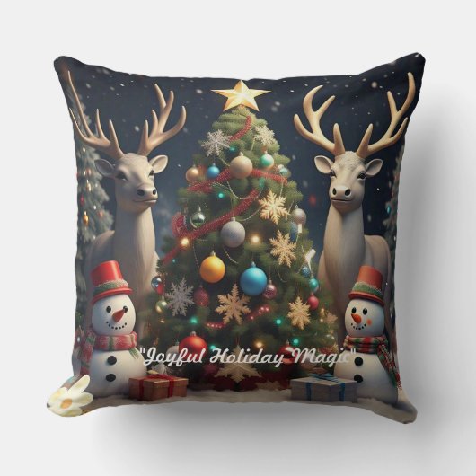 "Merry Winter Nights" クッション (正面)