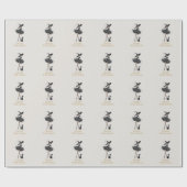 Merry Witchmas Wrapping Paper – Gothic Witch & Cat ラッピングペーパー (フラット)