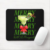 Merry With A Margarita Christmas Drinking Margarit マウスパッド (マウス)