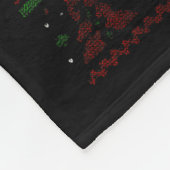 Merry Wolfmas Merry Christmas Wolf Ugly Sweater Fu フリースブランケット (角)