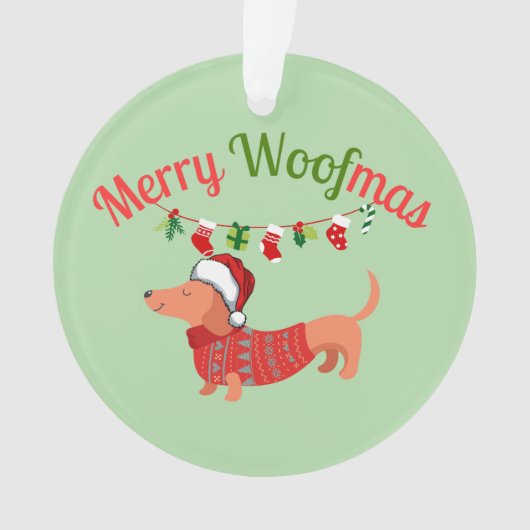 Merry WOOFmas オーナメント (正面)