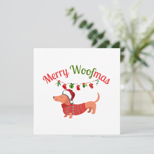 Merry WOOFmas シーズンカード (スタンド正面)