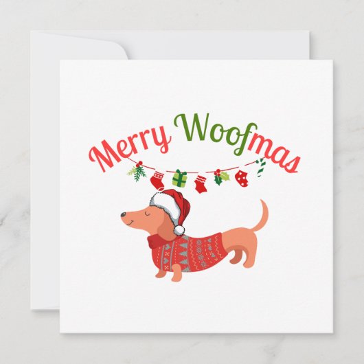 Merry WOOFmas シーズンカード (正面)