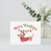 Merry WOOFmas シーズンポストカード (スタンド正面)