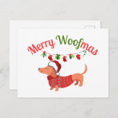 Merry WOOFmas シーズンポストカード (正面/裏面)