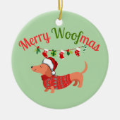 Merry WOOFmas セラミックオーナメント (正面)