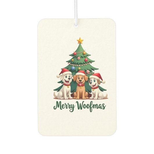 Merry Woofmas (2) カーエアーフレッシュナー (正面)