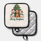 Merry Woofmas (2) 鍋敷き (正面/裏面)