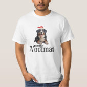 Merry Woofmas Bernese Tee: Spreading Holiday Cheer Tシャツ (正面)