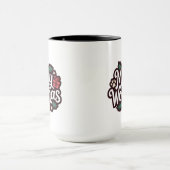 Merry Woofmas Dog Lover Christmas Mug マグカップ (中央)