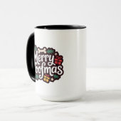 Merry Woofmas Dog Lover Christmas Mug マグカップ (正面左)