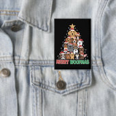 Merry Woofmas Merry Christmas Dog Lovers  缶バッジ (インサイチュ)