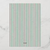 Merry Woofmas Watercolor German Shepherd 箔シーズンカード (裏面)