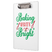 Merry Xmas Baking Spirits Bright クリップボード (左)