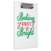 Merry Xmas Baking Spirits Bright クリップボード (右)