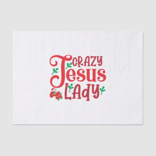 Merry Xmas Crazy Jesus Lady 薄葉紙 (正面)