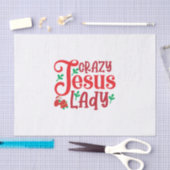 Merry Xmas Crazy Jesus Lady 薄葉紙 (クラフト)