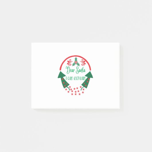 Merry Xmas Dear Santa I Can Explain ポストイット (正面)