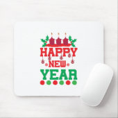 Merry Xmas Happy New Year マウスパッド (マウス)