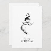 Merry Xmas Santa Claus Christmas シーズンカード (正面/裏面)