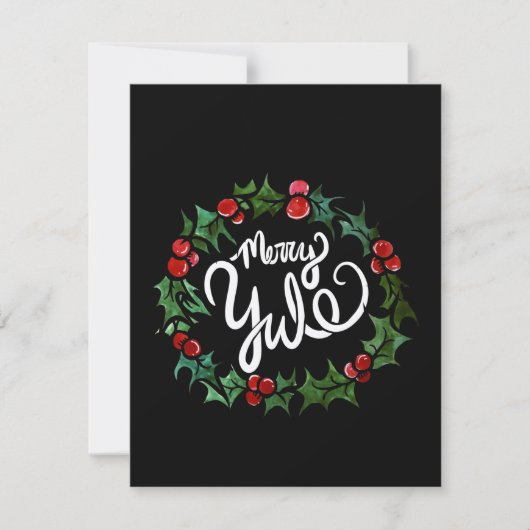 Merry Yule Pagan Holidays Wiccan Blessed Yule  招待状 (正面)