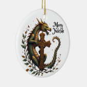 Merry Yuletide Dragon Ornament セラミックオーナメント (右)