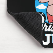 Merrychristmas In July Funny Santa マウスパッド (コーナー)