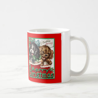 MerryChrsmsPuppies-ClassicWhiteMug 11oz コーヒーマグカップ