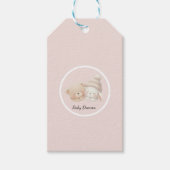 MerryMist Baby Dreams: Winter Blush – 幻想的なベビーグッズ - ギフトタグ (正面)