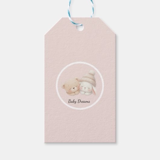 MerryMist Baby Dreams: Winter Blush – Ethereal Nur ギフトタグ (正面)