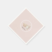 MerryMist Baby Dreams: Winter Blush – Ethereal Nur スタンダードカクテルナプキン (角)