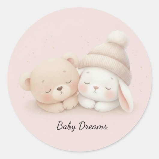 MerryMist Baby Dreams: Winter Blush – Ethereal Nur ラウンドシール (正面)