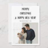 Merrys hristm Ca& Happy New Year Family Love Card シーズンカード (正面)
