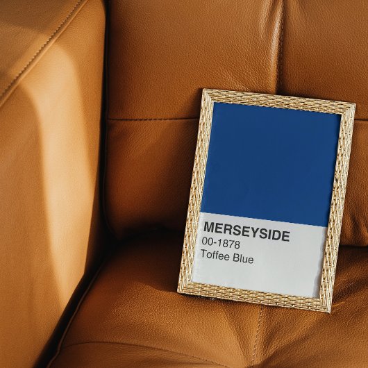 Merseyside Toffee Blue – 全幅 ポスター